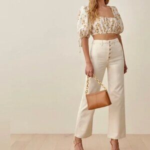 Reformation 〰️ Lexi High Rise Wide Leg Jeans NWT